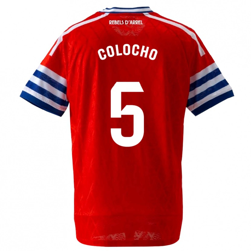 Danxen Kid Itzel Colocho #5 Royal Blue Red Away Jersey 2026/27 T-Shirt