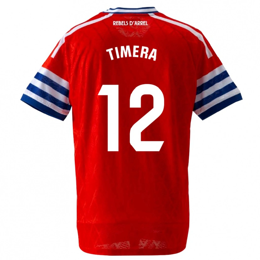 Danxen Kid Adama Timera #12 Royal Blue Red Away Jersey 2026/27 T-Shirt