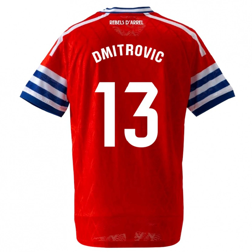 Danxen Kid Marko Dmitrovic #13 Royal Blue Red Away Jersey 2026/27 T-Shirt