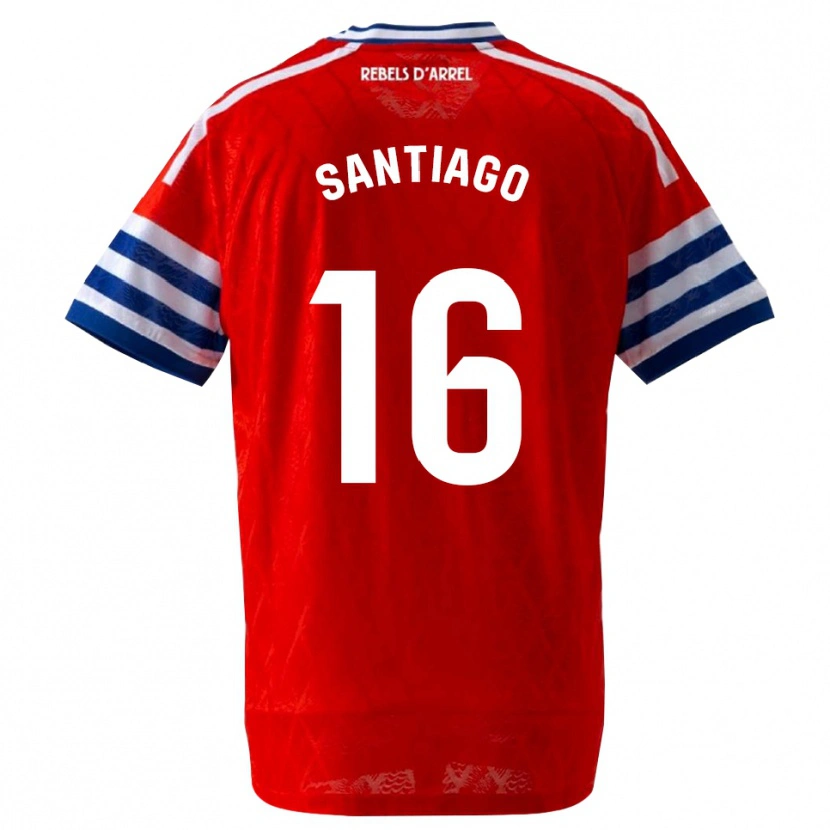 Danxen Kid Alejandro Santiago #16 Royal Blue Red Away Jersey 2026/27 T-Shirt