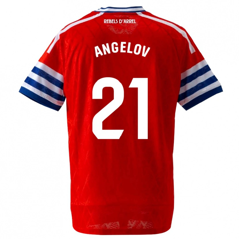 Danxen Kid Georgi Angelov #21 Royal Blue Red Away Jersey 2026/27 T-Shirt