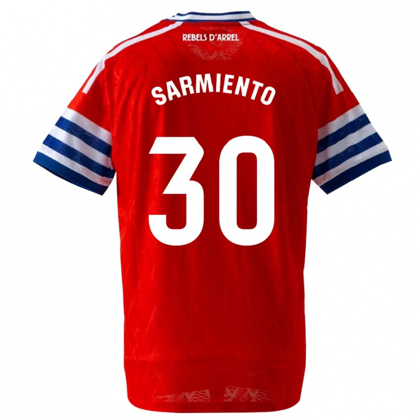 Danxen Kid Izan Sarmiento #30 Royal Blue Red Away Jersey 2026/27 T-Shirt