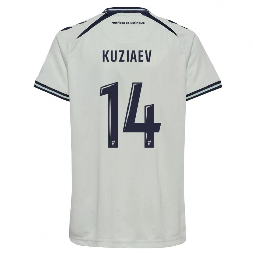 Danxen Kid Daler Kuzyaev #14 Midnight Blue White Away Jersey 2026/27 T-Shirt