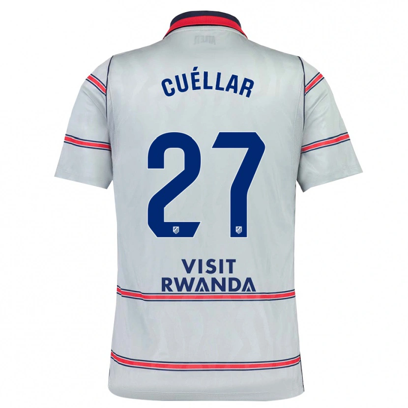 Danxen Kid Martín Cuéllar #27 Grey Red Navy Blue Third Jersey 2026/27 T-Shirt
