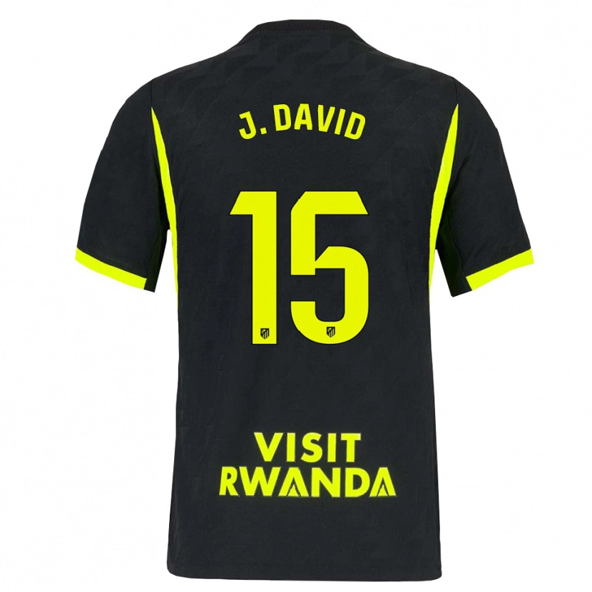 Danxen Kid Jonathan David #15 Bright Green Black Away Jersey 2026/27 T-Shirt
