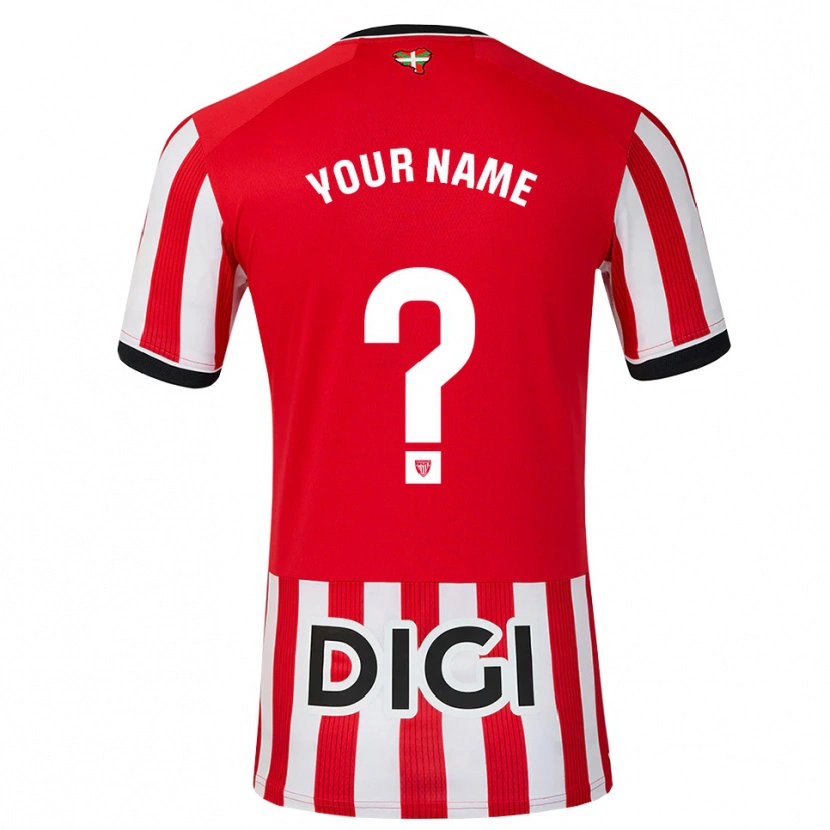 Danxen Men Your Name #0 Red Black White Home Jersey 2026/27 T-Shirt