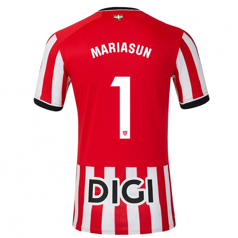 Danxen Men María Asunción Quiñones Goikoetxea #1 Red Black White Home Jersey 2026/27 T-Shirt