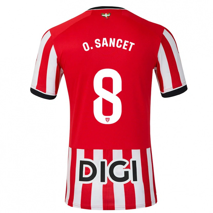 Danxen Men Oihan Sancet #8 Red Black White Home Jersey 2026/27 T-Shirt