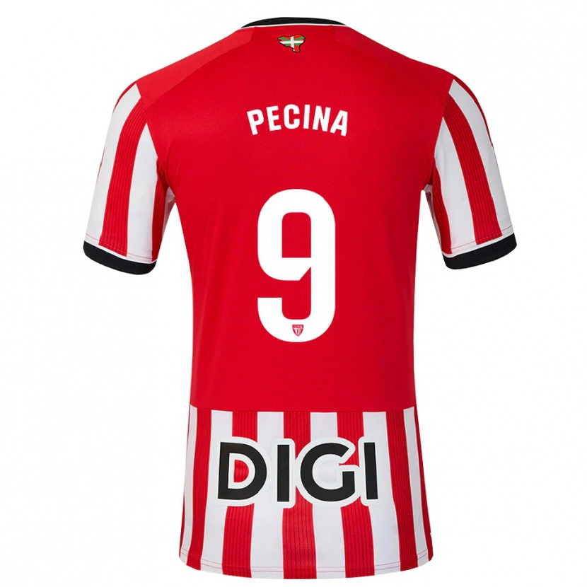 Danxen Men Ander Peciña #9 Red Black White Home Jersey 2026/27 T-Shirt