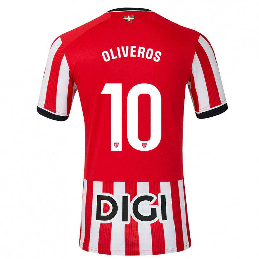 Danxen Men Aimar Oliveros #10 Red Black White Home Jersey 2026/27 T-Shirt