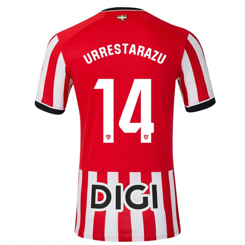 Danxen Men Mikel Urrestarazu #14 Red Black White Home Jersey 2026/27 T-Shirt