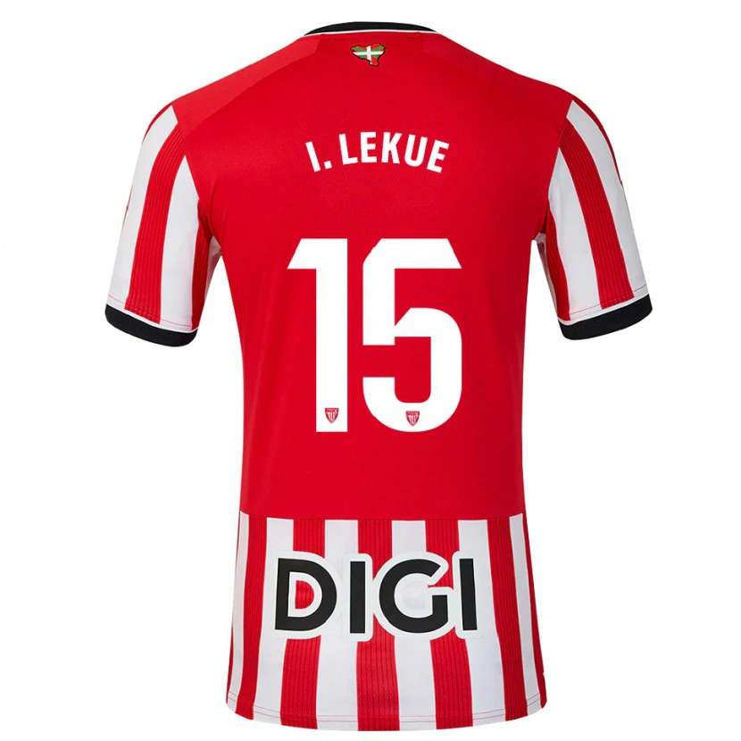 Danxen Men Inigo Lekue #15 Red Black White Home Jersey 2026/27 T-Shirt