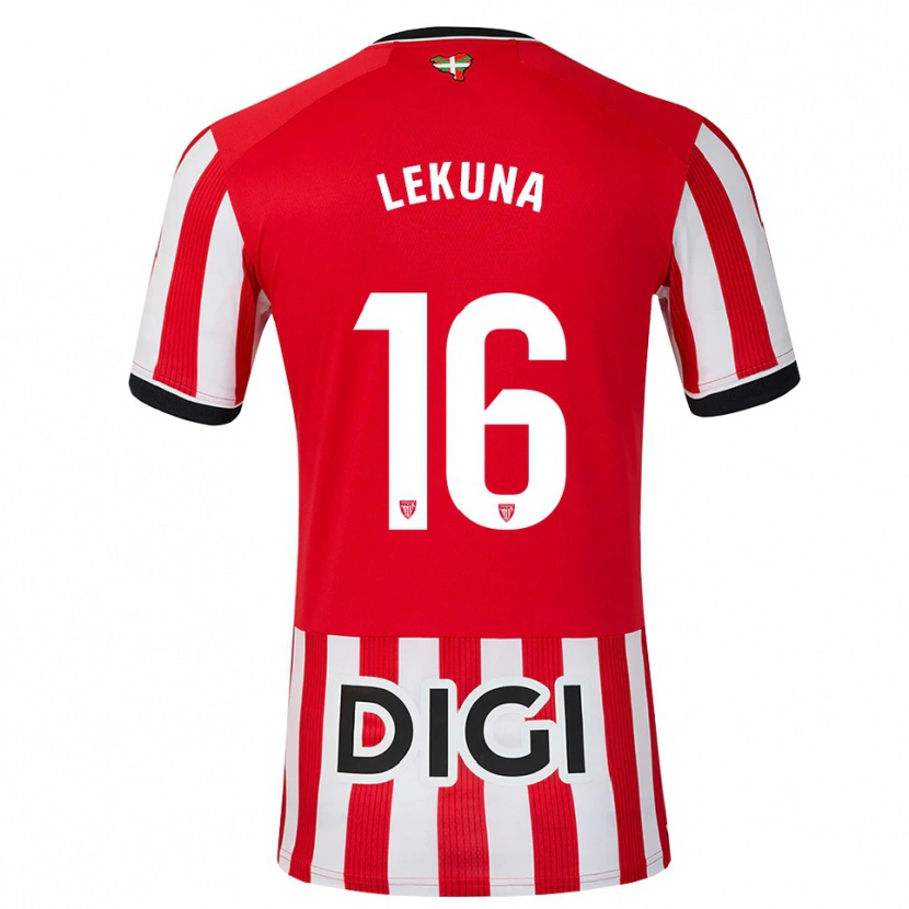 Danxen Men Adrián Lekuna #16 Red Black White Home Jersey 2026/27 T-Shirt