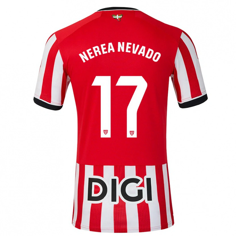 Danxen Men Nerea Nevado Gómez #17 Red Black White Home Jersey 2026/27 T-Shirt