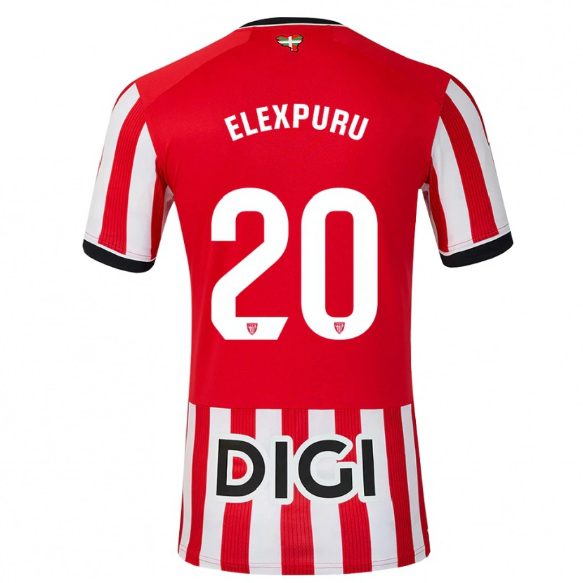 Danxen Men Ane Elexpuru Añorga #20 Red Black White Home Jersey 2026/27 T-Shirt