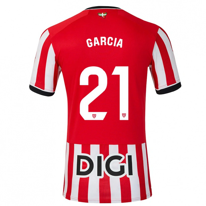 Danxen Men Beñat García #21 Red Black White Home Jersey 2026/27 T-Shirt