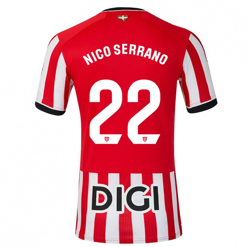 Danxen Men Nico Serrano #22 Red Black White Home Jersey 2026/27 T-Shirt