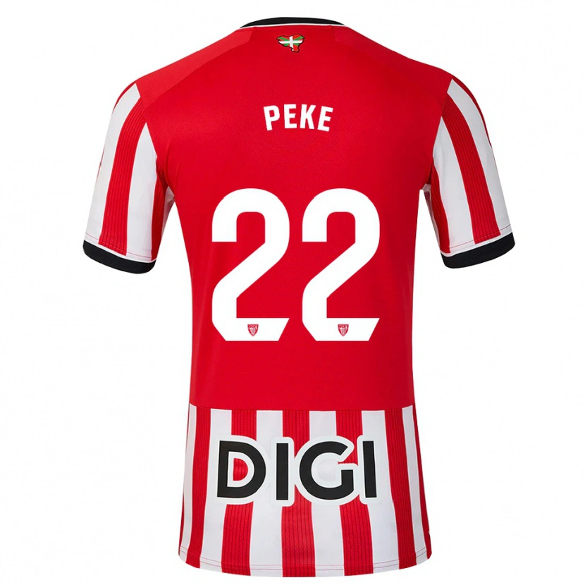 Danxen Men Ainize Barea Nuñez #22 Red Black White Home Jersey 2026/27 T-Shirt
