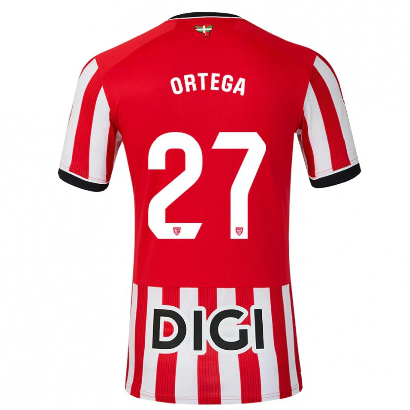 Danxen Men Sara Ortega #27 Red Black White Home Jersey 2026/27 T-Shirt