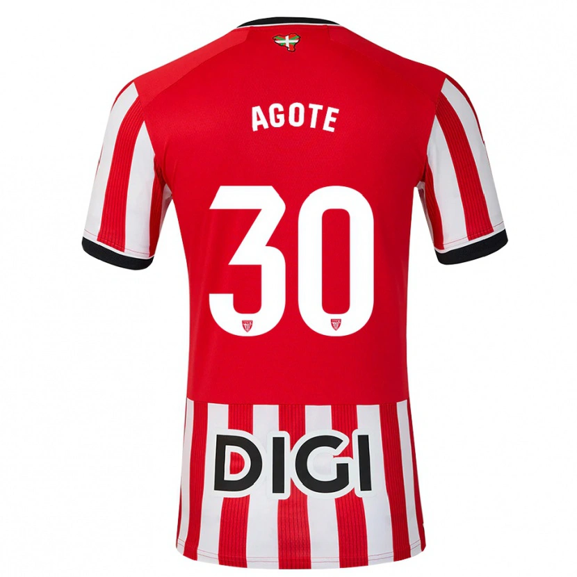 Danxen Men Daniela Agote Aguirre #30 Red Black White Home Jersey 2026/27 T-Shirt