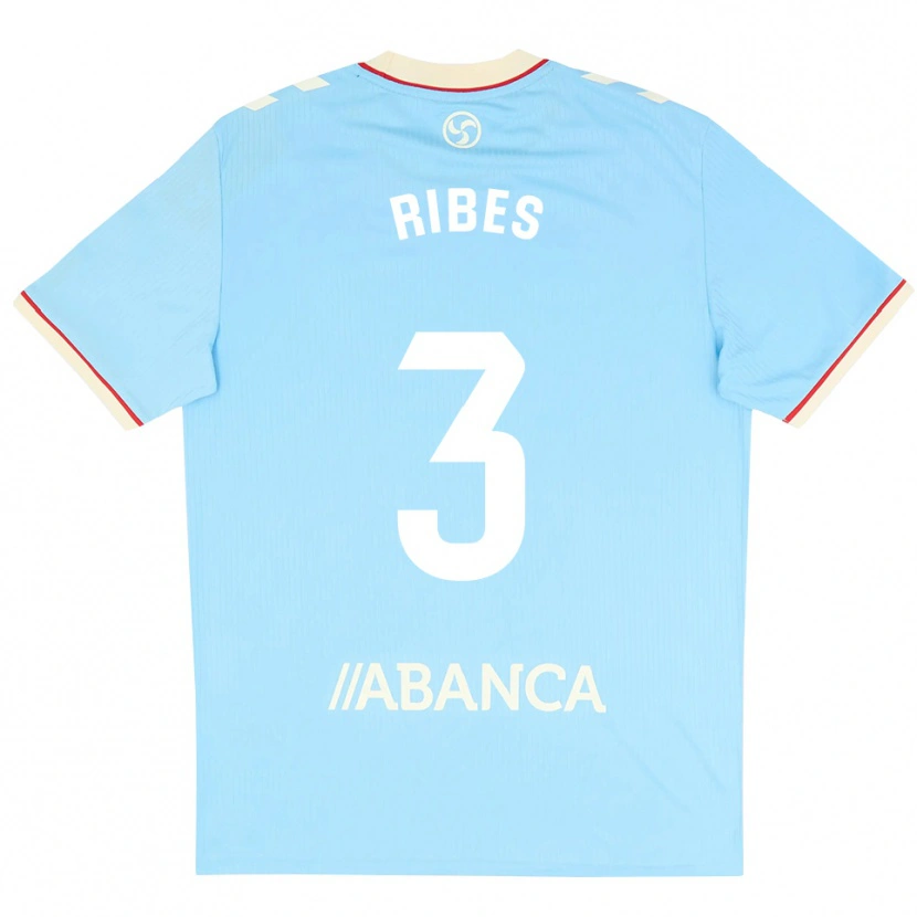 Danxen Men Kike Ribes #3 Sky Blue White Red Home Jersey 2026/27 T-Shirt