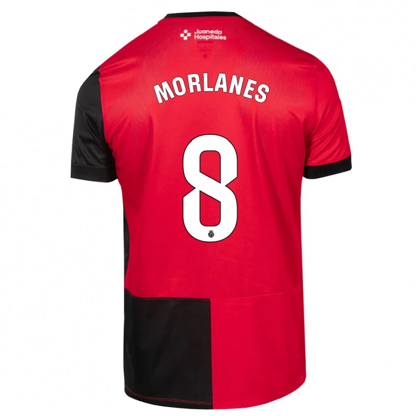 Danxen Men Manu Morlanes #8 Black Red White Home Jersey 2026/27 T-Shirt