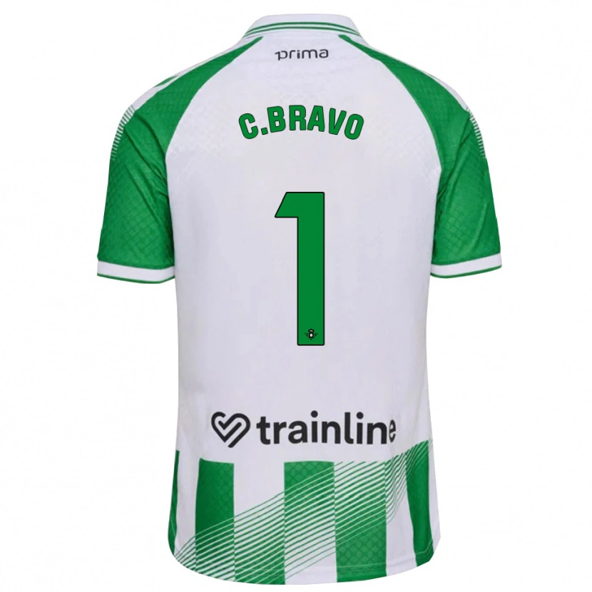 Danxen Men Claudio Bravo #1 Light Green Black White Home Jersey 2026/27 T-Shirt