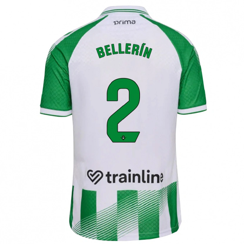 Danxen Men Héctor Bellerín #2 Light Green Black White Home Jersey 2026/27 T-Shirt