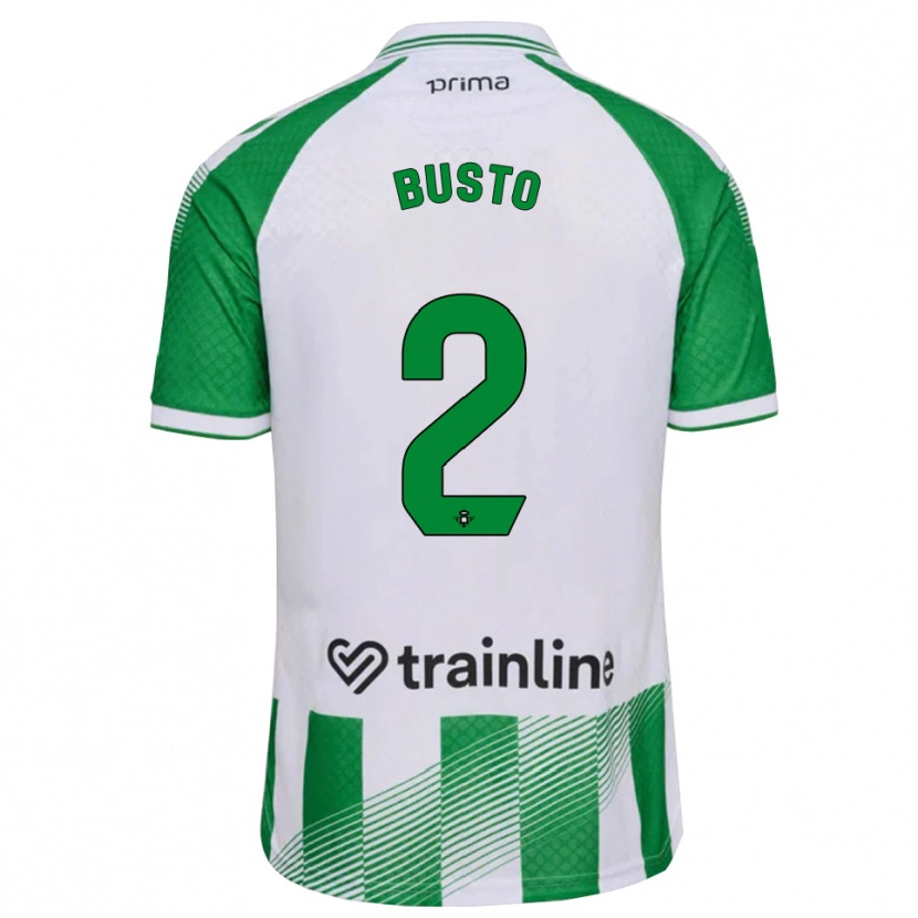Danxen Men Pablo Busto #2 Light Green Black White Home Jersey 2026/27 T-Shirt