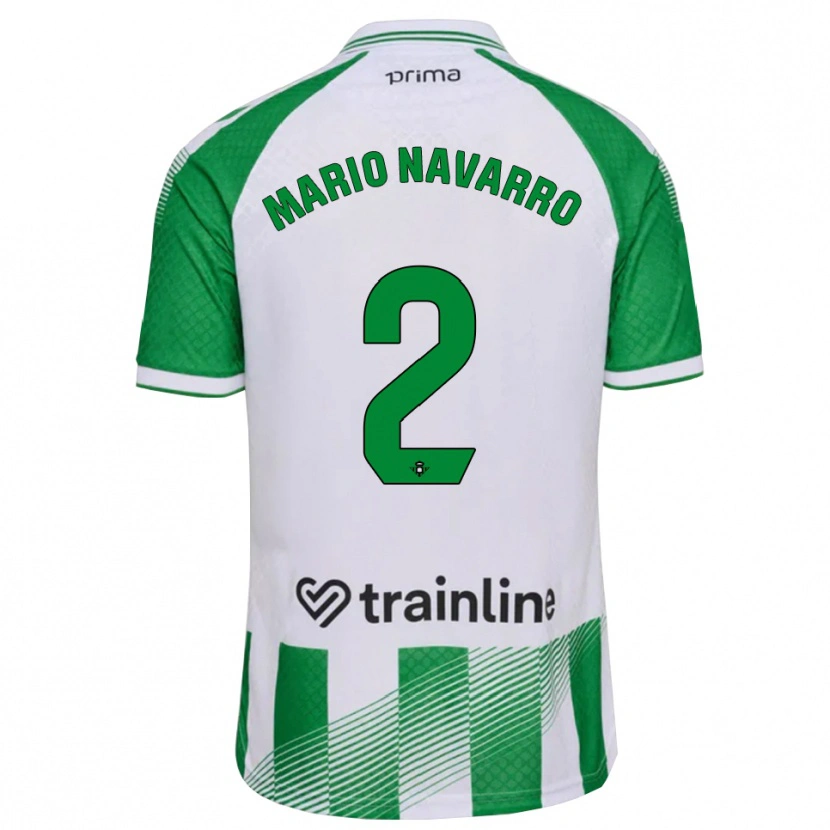 Danxen Men Mario Navarro #2 Light Green Black White Home Jersey 2026/27 T-Shirt