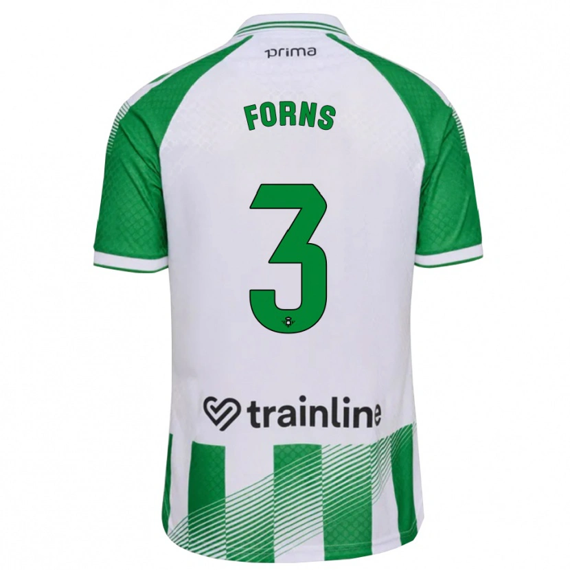 Danxen Men Ian Forns #3 Light Green Black White Home Jersey 2026/27 T-Shirt