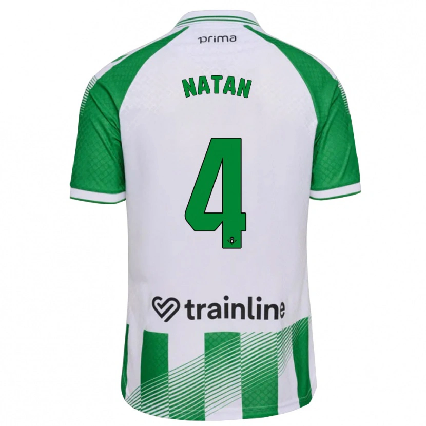 Danxen Men Natan Bernardo De Souza #4 Light Green Black White Home Jersey 2026/27 T-Shirt