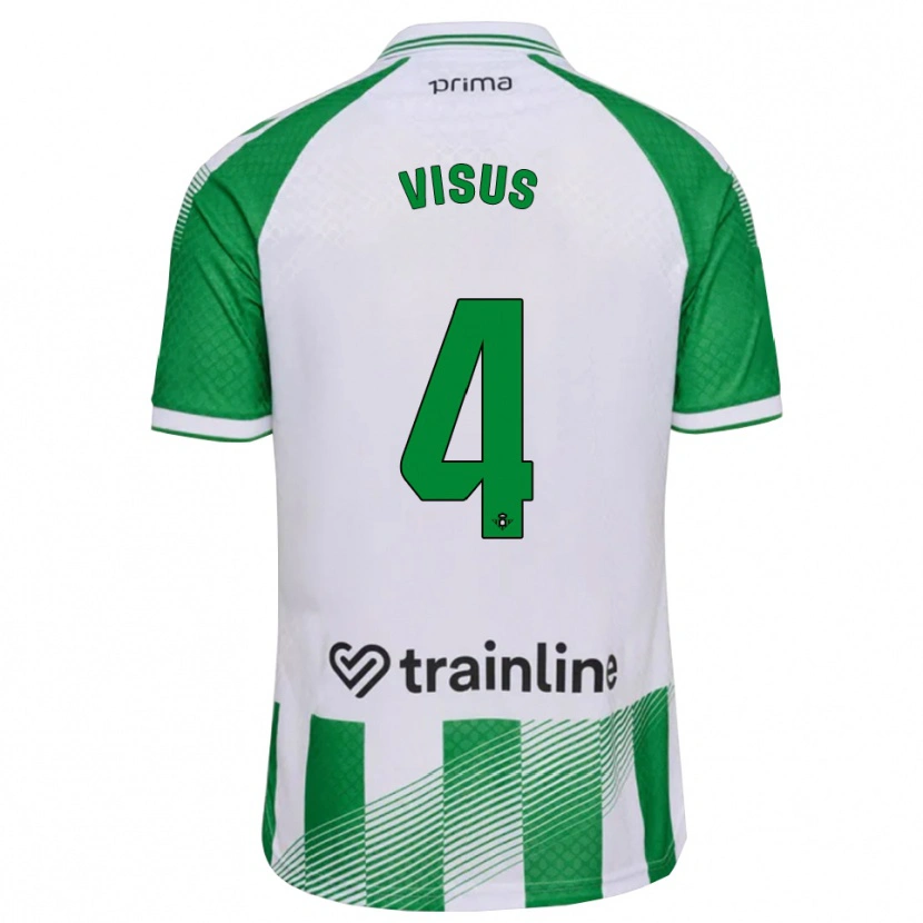 Danxen Men Ricardo Visus #4 Light Green Black White Home Jersey 2026/27 T-Shirt