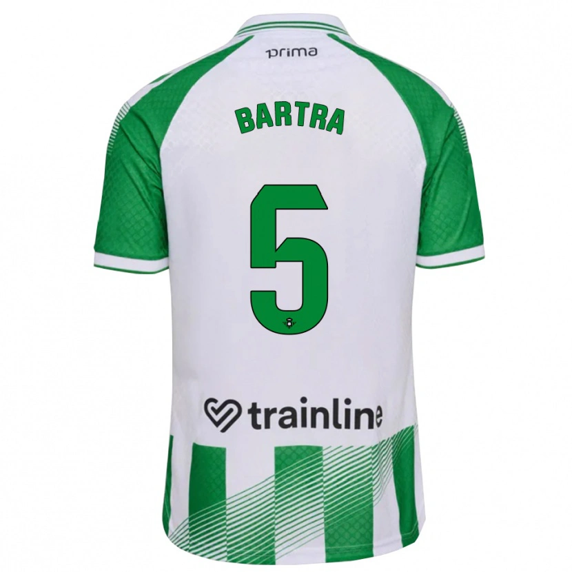 Danxen Men Marc Bartra #5 Light Green Black White Home Jersey 2026/27 T-Shirt