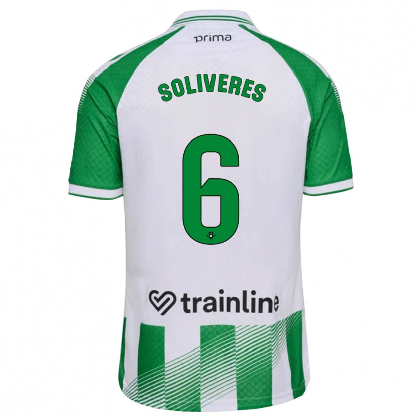 Danxen Men Gema Soliveres #6 Light Green Black White Home Jersey 2026/27 T-Shirt