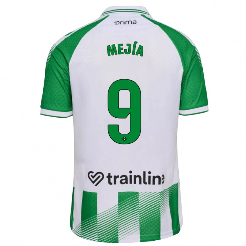 Danxen Men José Mejía #9 Light Green Black White Home Jersey 2026/27 T-Shirt