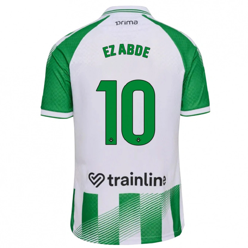 Danxen Men Abde Ezzalzouli #10 Light Green Black White Home Jersey 2026/27 T-Shirt