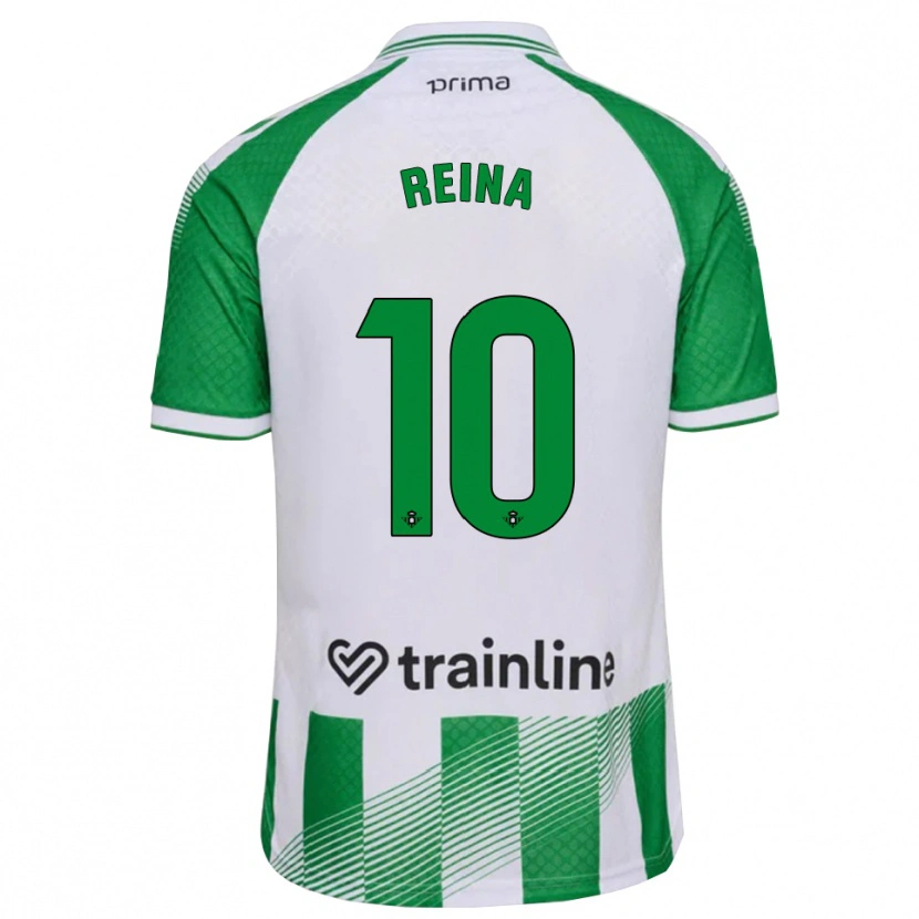 Danxen Men Carlos Reina #10 Light Green Black White Home Jersey 2026/27 T-Shirt