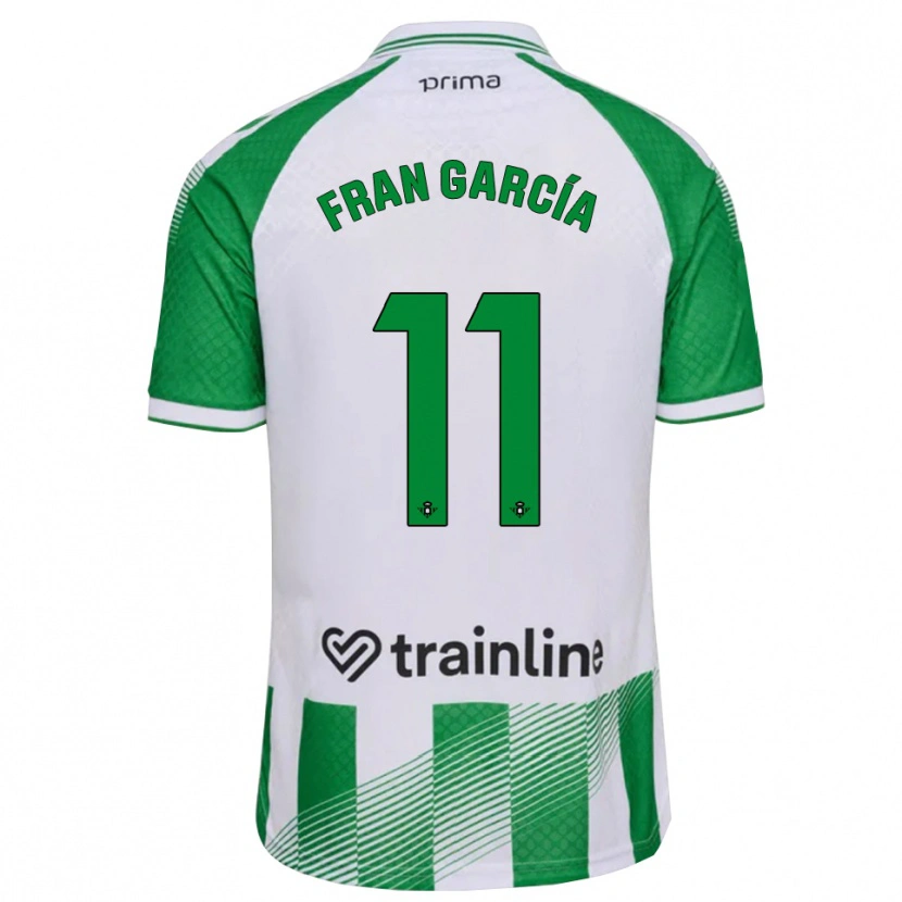 Danxen Men Fran García #11 Light Green Black White Home Jersey 2026/27 T-Shirt