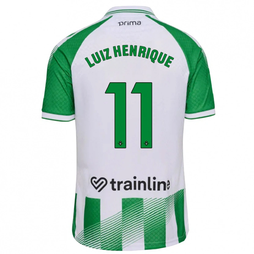 Danxen Men Luiz Henrique #11 Light Green Black White Home Jersey 2026/27 T-Shirt