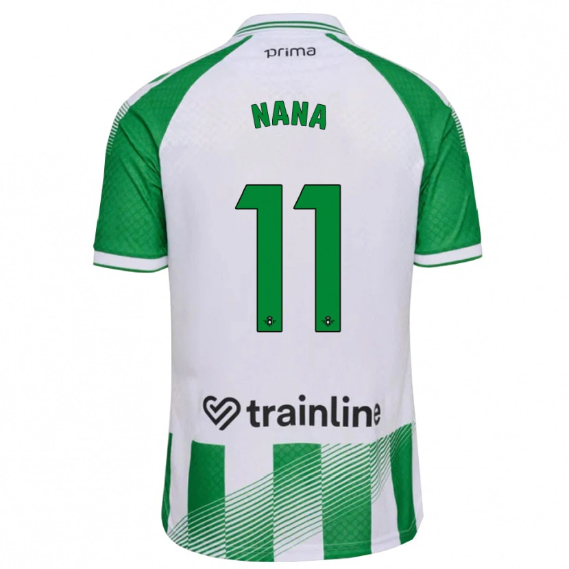 Danxen Men Nuria Ligero Fernández #11 Light Green Black White Home Jersey 2026/27 T-Shirt