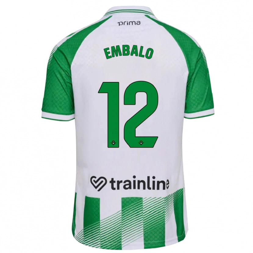 Danxen Men Fabián Embalo #12 Light Green Black White Home Jersey 2026/27 T-Shirt