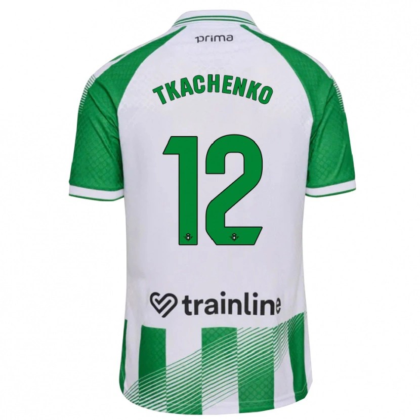 Danxen Men Fedir Tkachenko #12 Light Green Black White Home Jersey 2026/27 T-Shirt