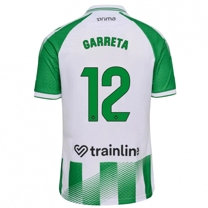 Danxen Men Félix Garreta #12 Light Green Black White Home Jersey 2026/27 T-Shirt