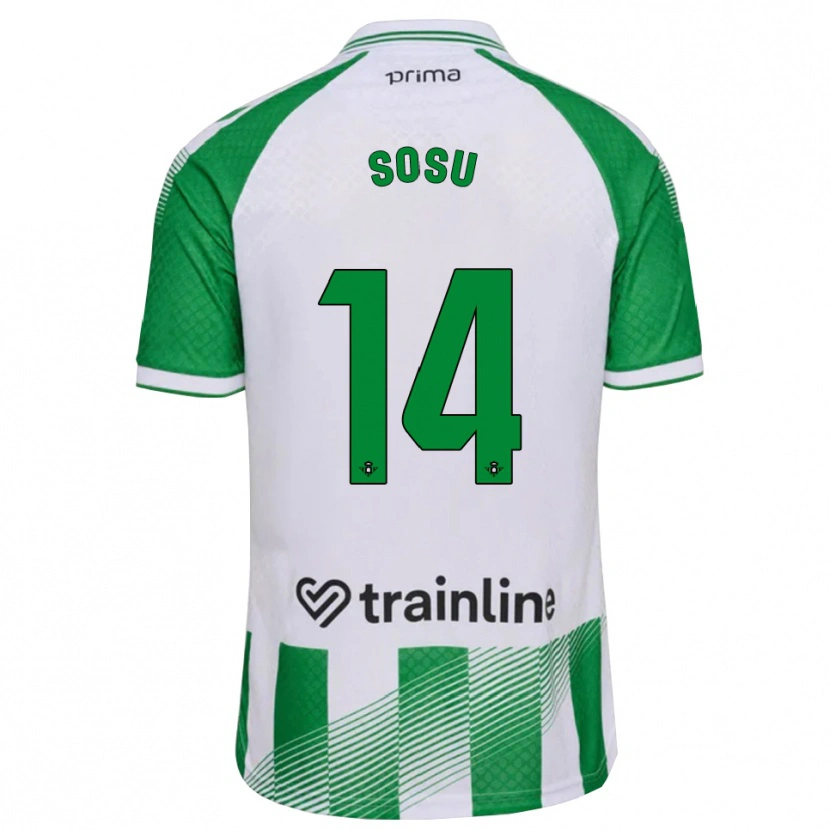 Danxen Men Kwame Sosu #14 Light Green Black White Home Jersey 2026/27 T-Shirt