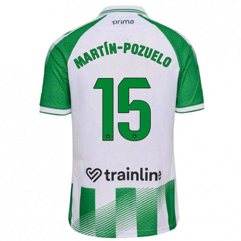 Danxen Men Esther Martín-Pozuelo #15 Light Green Black White Home Jersey 2026/27 T-Shirt