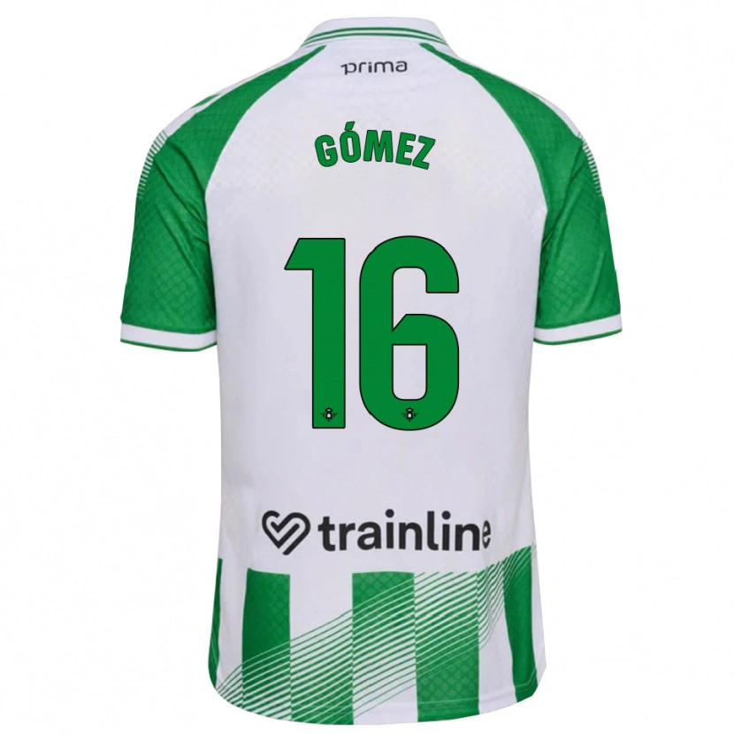 Danxen Men Valentín Gómez #16 Light Green Black White Home Jersey 2026/27 T-Shirt
