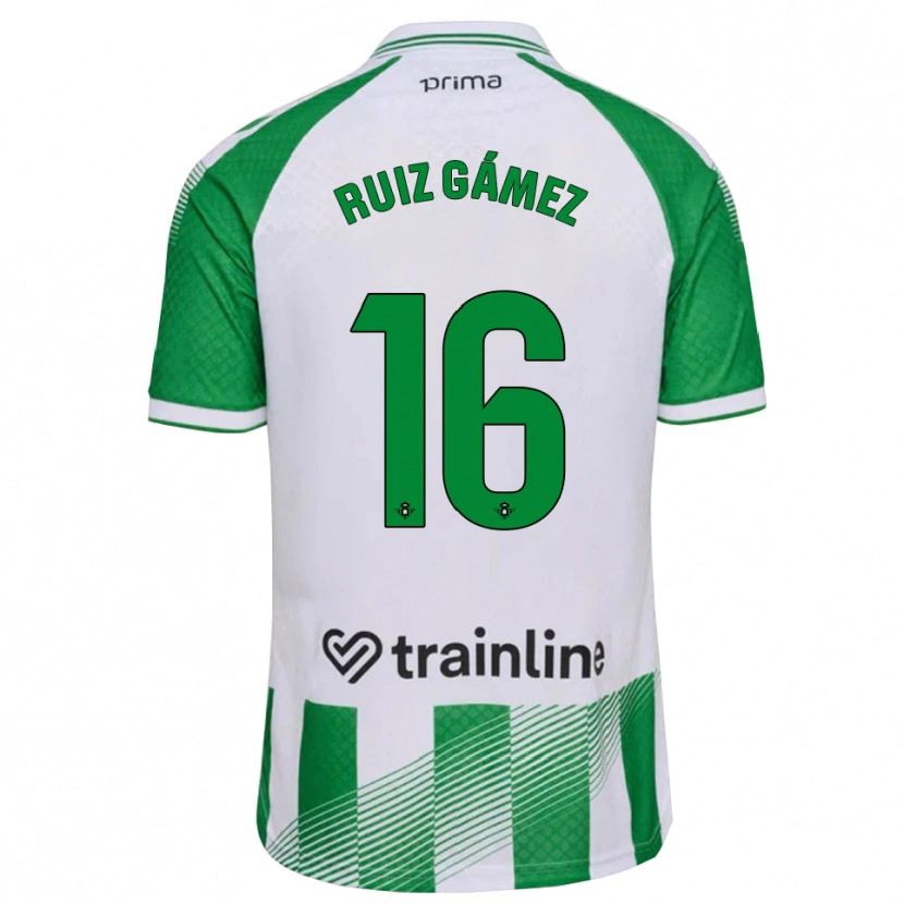 Danxen Men María Ruiz #16 Light Green Black White Home Jersey 2026/27 T-Shirt
