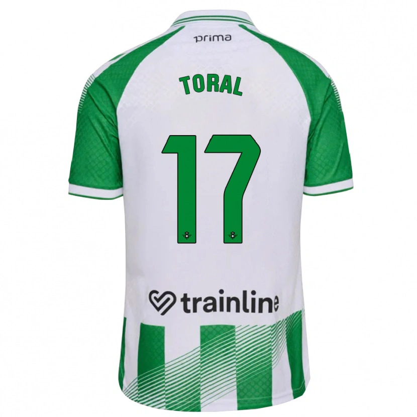 Danxen Men Antonio Toral #17 Light Green Black White Home Jersey 2026/27 T-Shirt