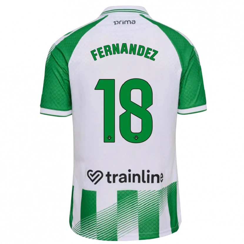 Danxen Men Nicolás Fernández #18 Light Green Black White Home Jersey 2026/27 T-Shirt
